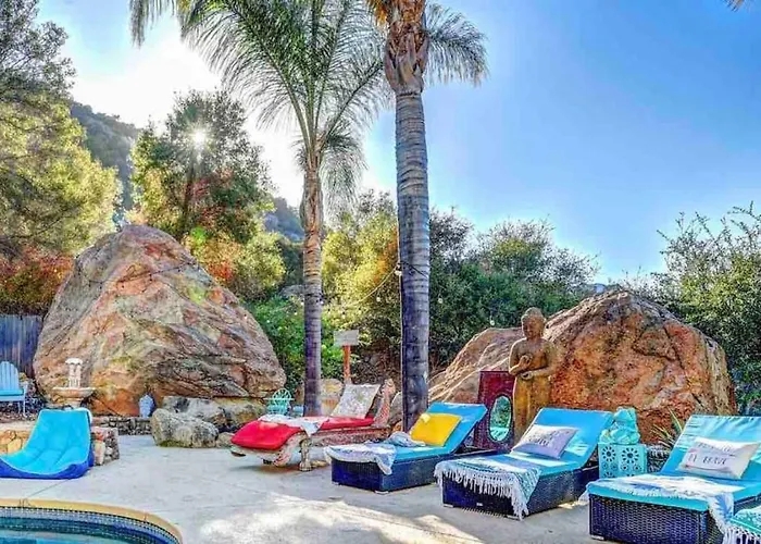 Boho Chic Malibu Retreat Estate Salt Pool Yoga